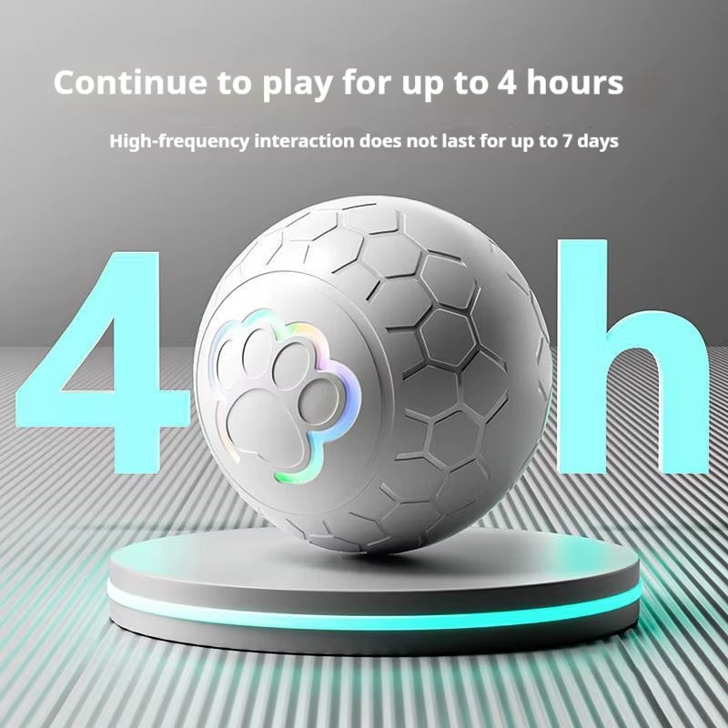 Smart Dog Toy Ball Electronic Interactive Pet Toy Ball USB Automatic Bouncing Rolling Toy Ball with RGB Lights Puppy Cat Product