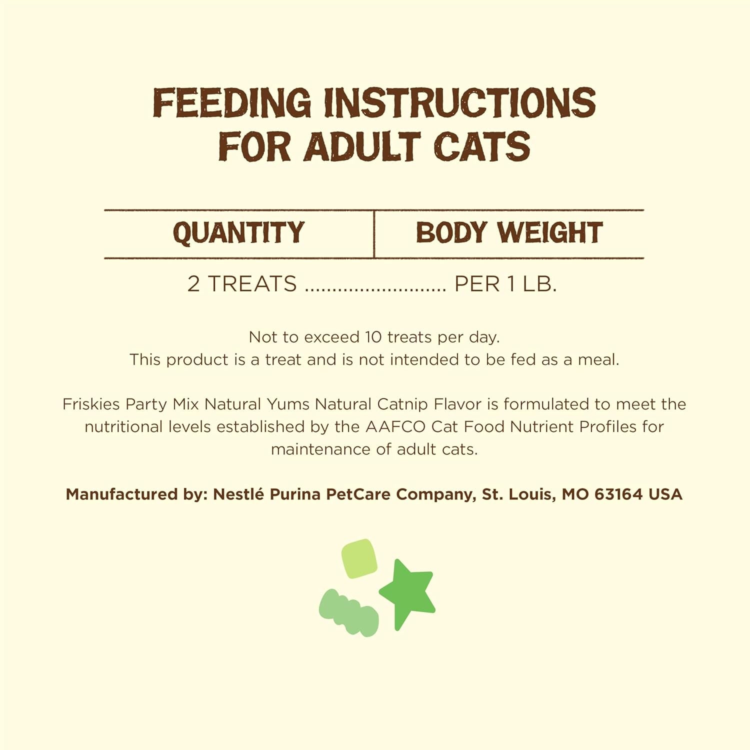 Purina  Made in USA Facilities, Natural Cat Treats, Party Mix Natural Yums Catnip Flavor - 20 Oz. Canister