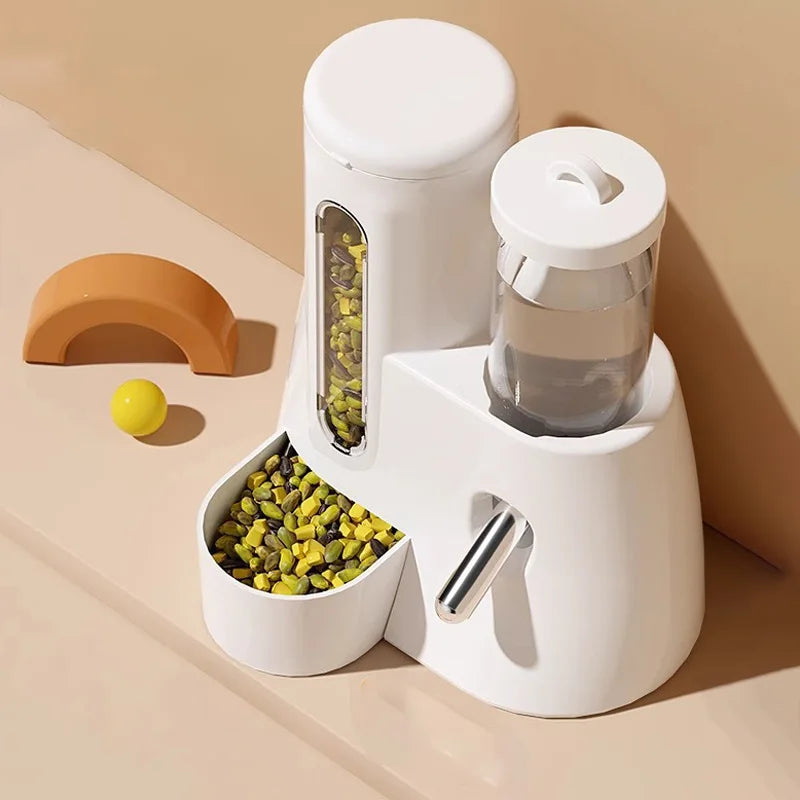 Automatic Hamster Feeder 2 in 1 Small Animal Water Dispenser Pet Drinking Water Bottle Feeder Bowl for Hamster Guinea Pig Rat