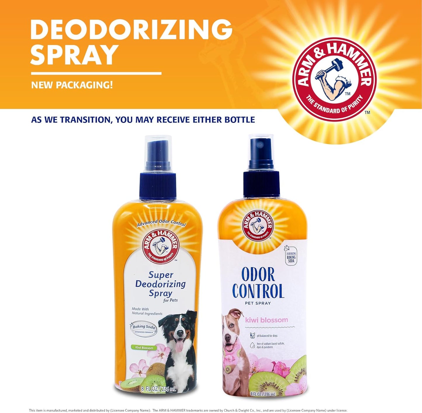for Pets Super Deodorizing Spray for Dogs | Best Odor Eliminating Spray for All Dogs & Puppies | Fresh Kiwi Blossom Scent That Smells Great, 8 Ounces