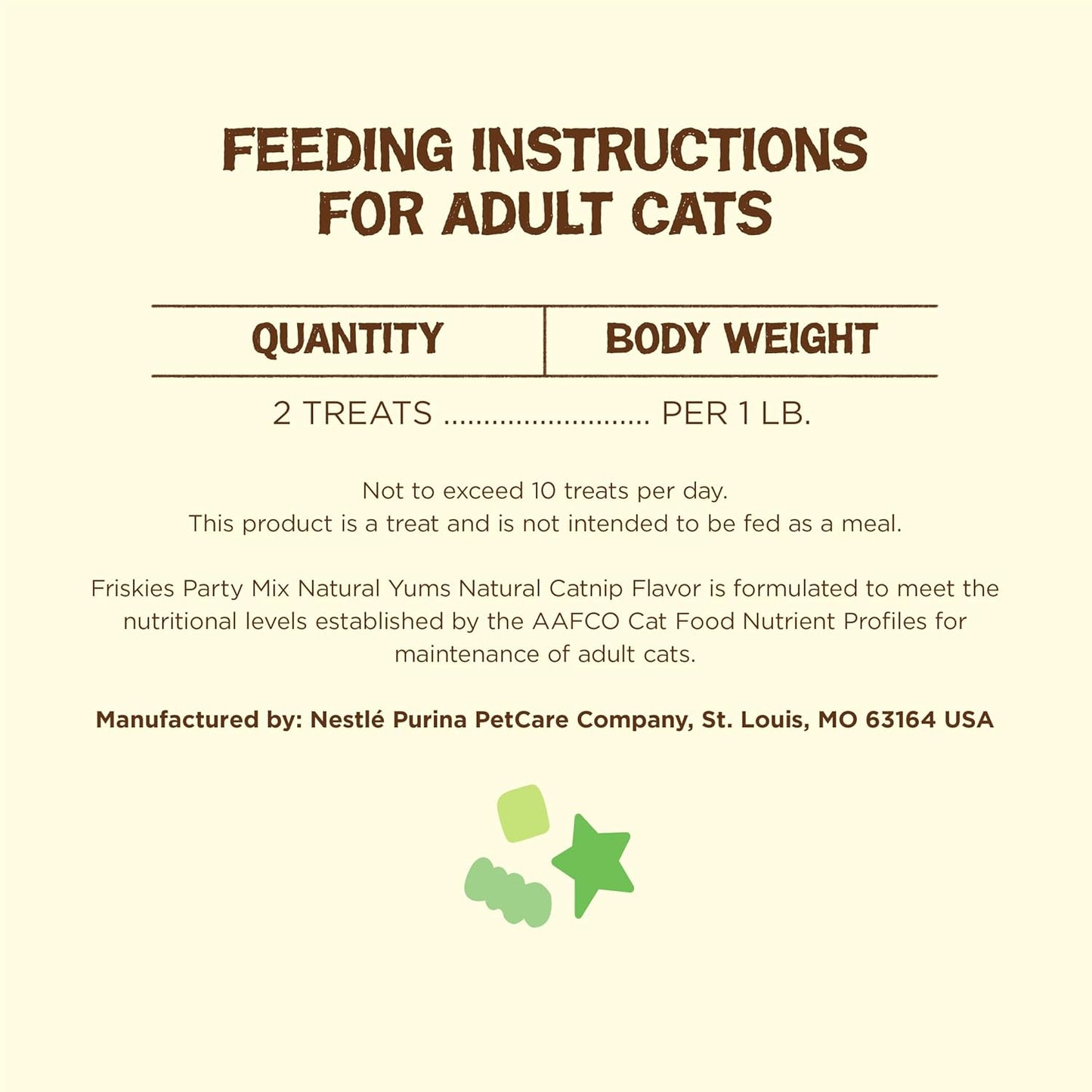 Purina  Made in USA Facilities, Natural Cat Treats, Party Mix Natural Yums Catnip Flavor - 20 Oz. Canister